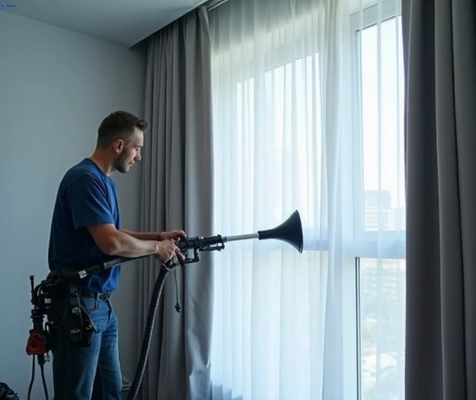 Professional drapes cleaning process tools Matty Curtain Cleaning palmview