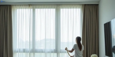Delicate sheer drape cleaning palmview Matty Curtain Cleaning